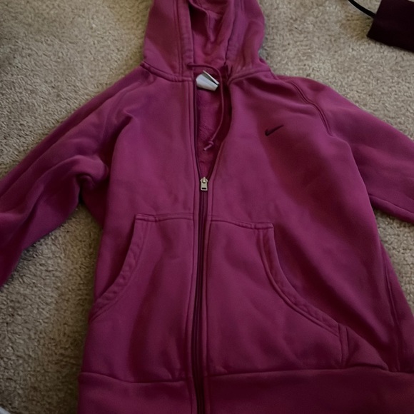 Nike purple zip up hoodie - Picture 1 of 2